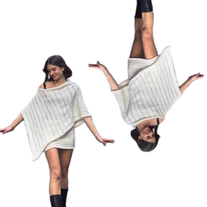 le poncho pattern filles heureuses