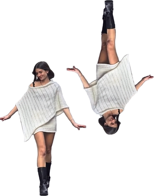 le poncho pattern filles heureuses